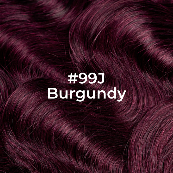 #99J Burgundy Body Wave Hair Bundles Brazilian Human Hair for Sew in Quick Weave