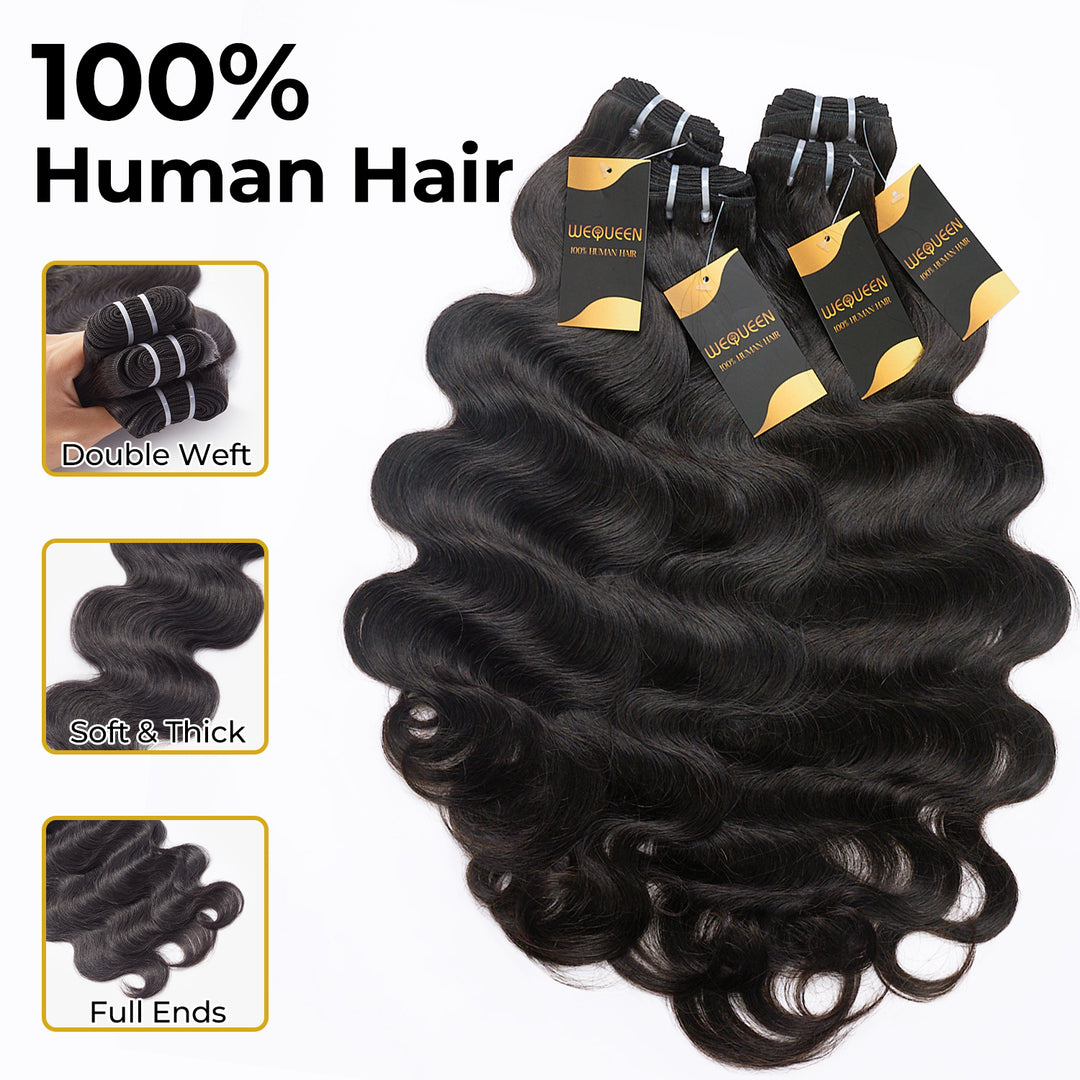 #1B&FB30 Peekaboo Highlight Hair Bundles Body Wave Brazilian Human Hair for Sew in Quick Weave