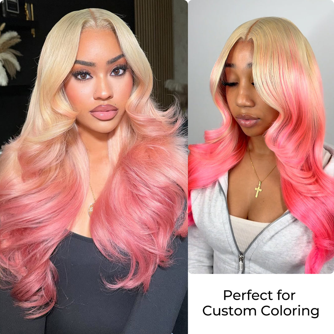 613 Blonde Human Hair Bundles Body Wave 16-30 Inch 100% Brazilian Virgin Hair