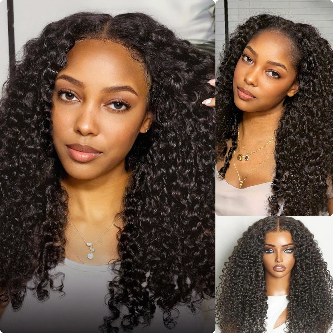 [Wequeen] 5x5 HD Lace Closure Wig Bohemian Curly Flowy Boho Vibes Glueless Pre Cut Beginner Friendly Hair Breathable Cap Natural Look