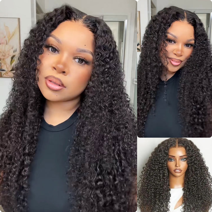 [Wequeen] 5x5 HD Lace Closure Wig Bohemian Curly Flowy Boho Vibes Glueless Pre Cut Beginner Friendly Hair Breathable Cap Natural Look