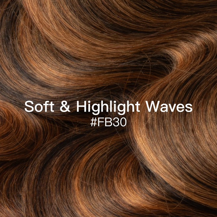 Brown Highlight Body Wave | 100% Human Hair Bundles | Budget Friendly 10A Grade Brazilian Virgin 100% Human Hair Quick Weave Sew in/Glue in Viral Hair Bundles