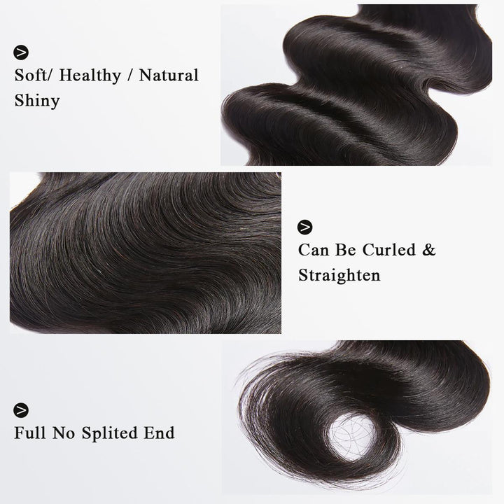 [Wequeen] Budget Friendly 10A Grade Brazilian Virgin 100% Human Hair Straight Body Wave Quick Weave Sew in/Glue in Viral Hair Bundles