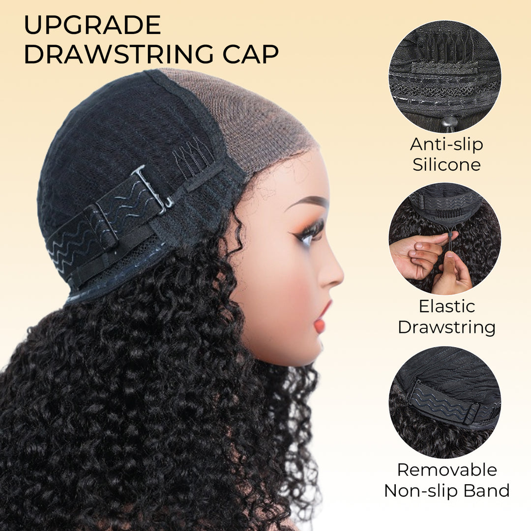 [Wequeen] 5x5 HD Lace Closure Wig Bohemian Curly Flowy Boho Vibes Glueless Pre Cut Beginner Friendly Hair Breathable Cap Natural Look