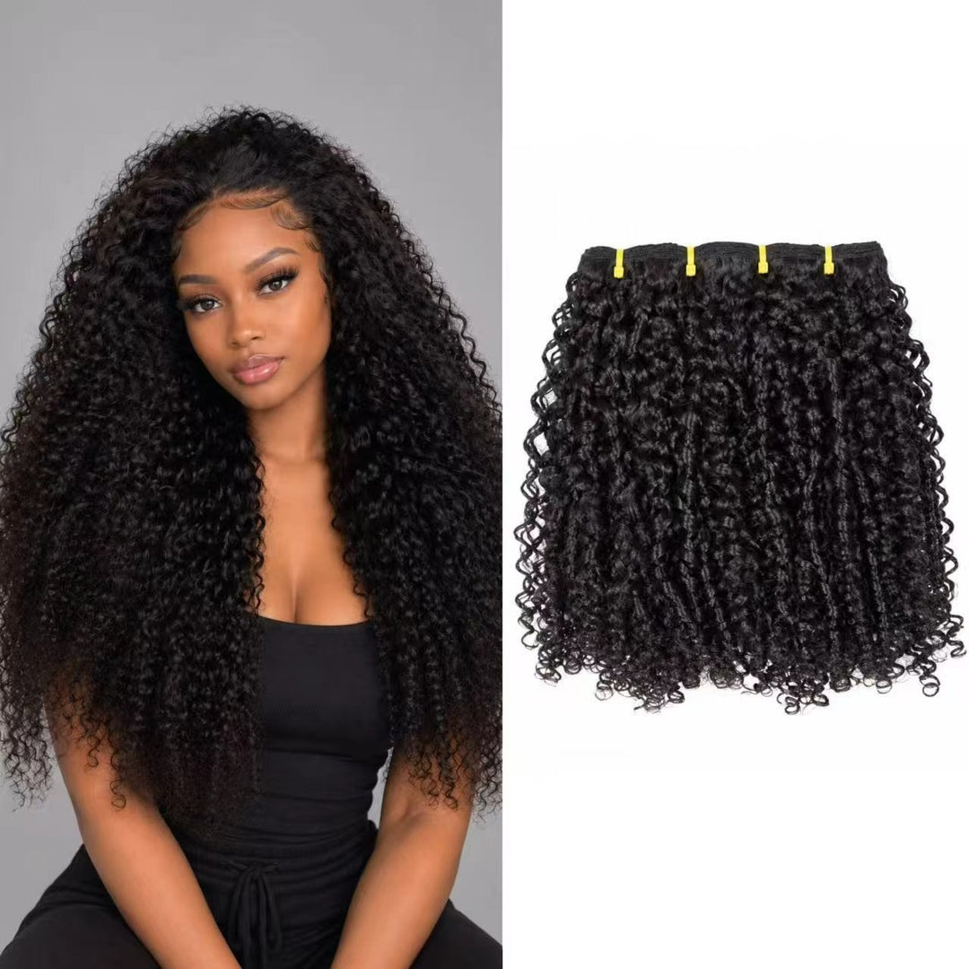 Mink Virgin Hair Pixie Curly Bundles | 12–30” Human Hair | Bundles with Lace