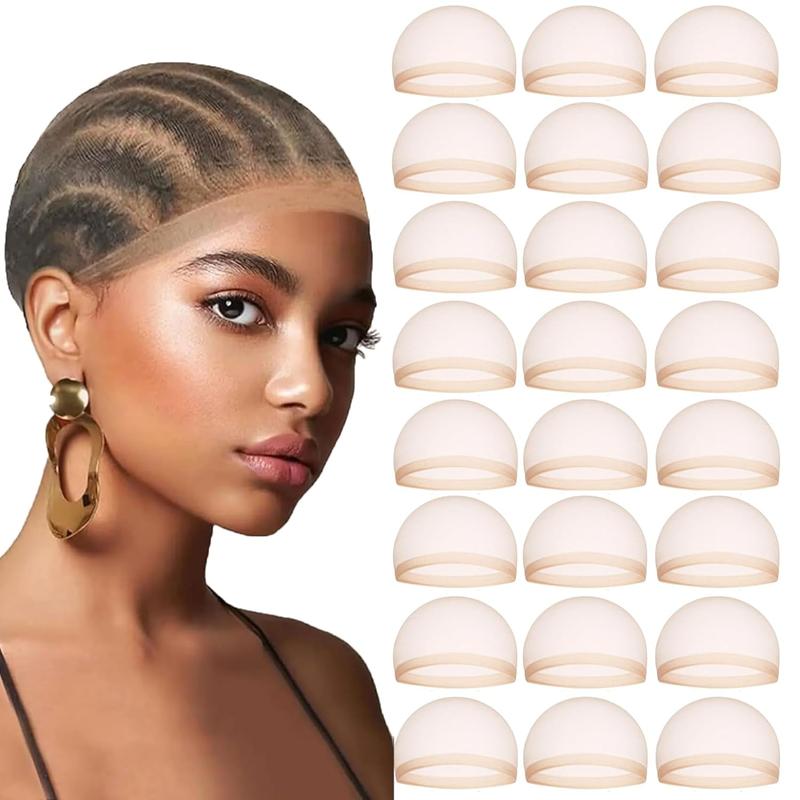 WeQueen 1 Pack 2 Pcs HD Wig Cap For Lace Wig Transparent Elastic Wig Cap Perfect For Professional Use